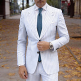 Black With Blue Striped Necktie