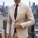 Brown With Brown Knitted Necktie