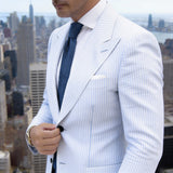 Blue with Blue Diamond - Shaped Knitted Necktie