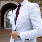 Burgundy With Knitted Diamond Pattern Necktie