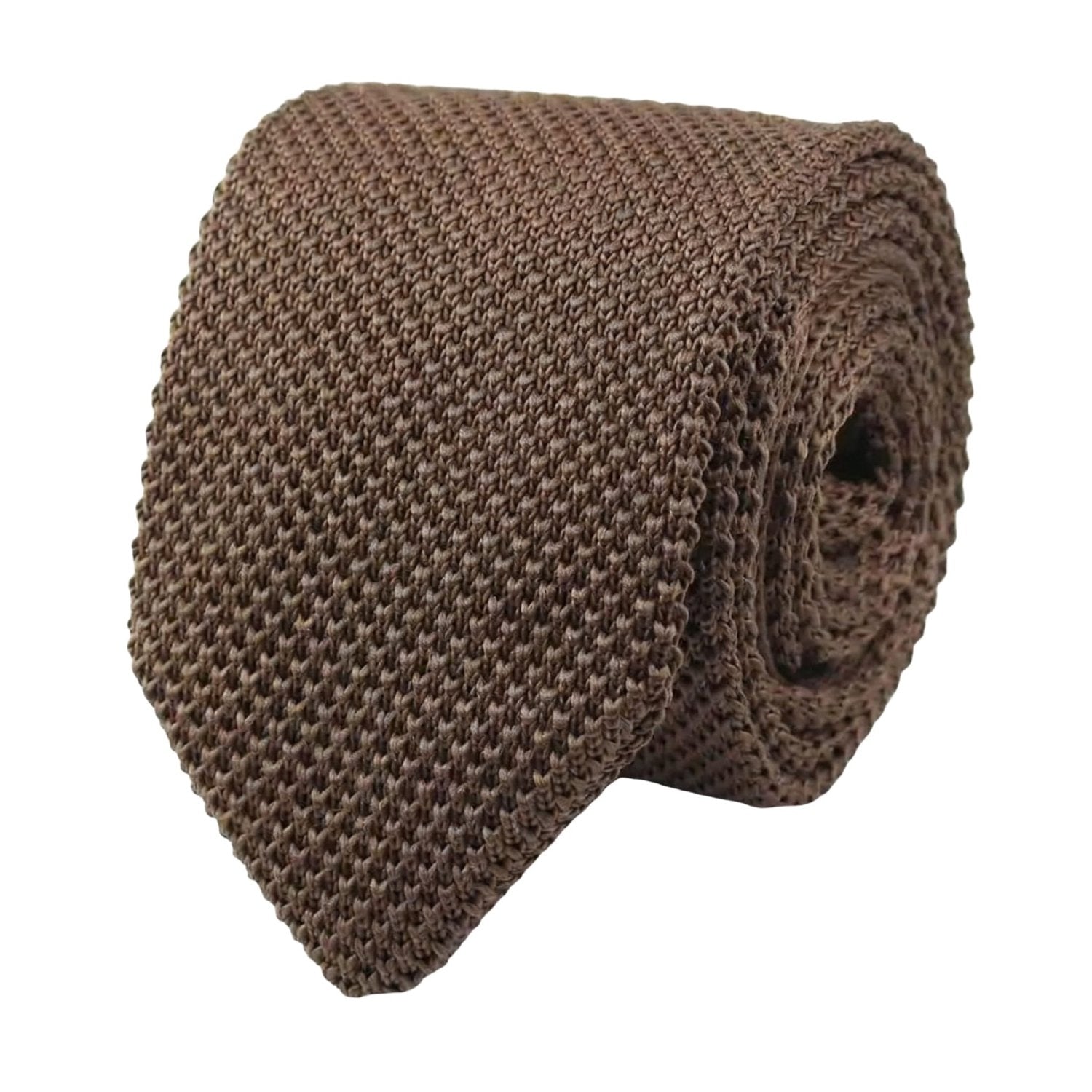 Brown Knitted Necktie