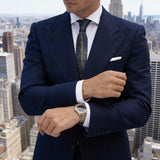 Dark Green With Brown Tree Necktie