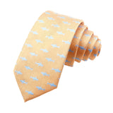 Tan Blue Shark Necktie