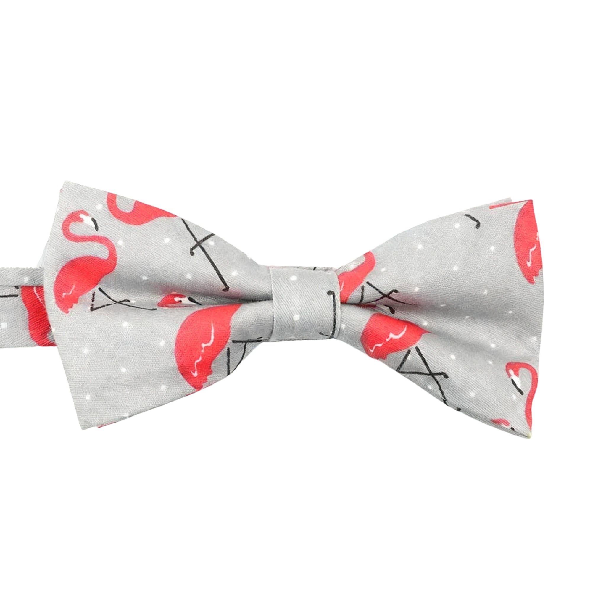 Light Blue Pink Flamingo Bowtie