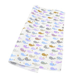 White Blue Whale Pocket Square