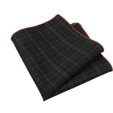 Black Plaid Pocket Square