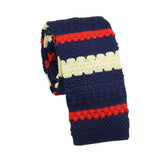 Navy Red Striped Necktie