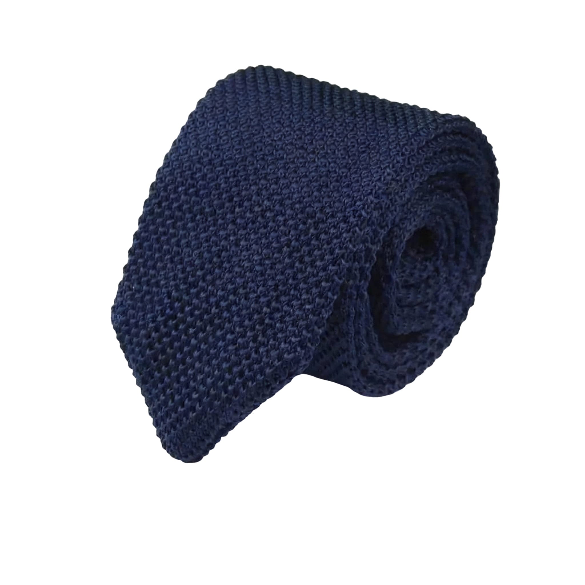 Navy Knitted Tie