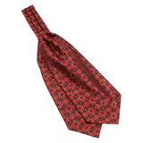 Red Black Geometric Ascot