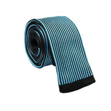 Black Blue Striped Necktie