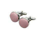 Pink Plain Cufflink
