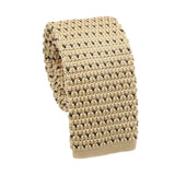 Beige Black Dotted Necktie