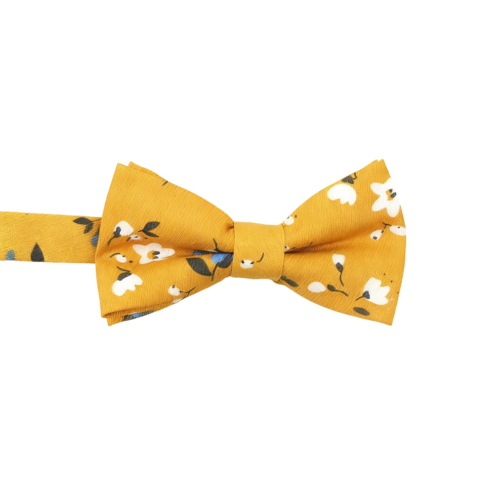 Blue Yellow Floral Bowtie