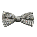 Gray Multicolor Houndstooth Bowtie