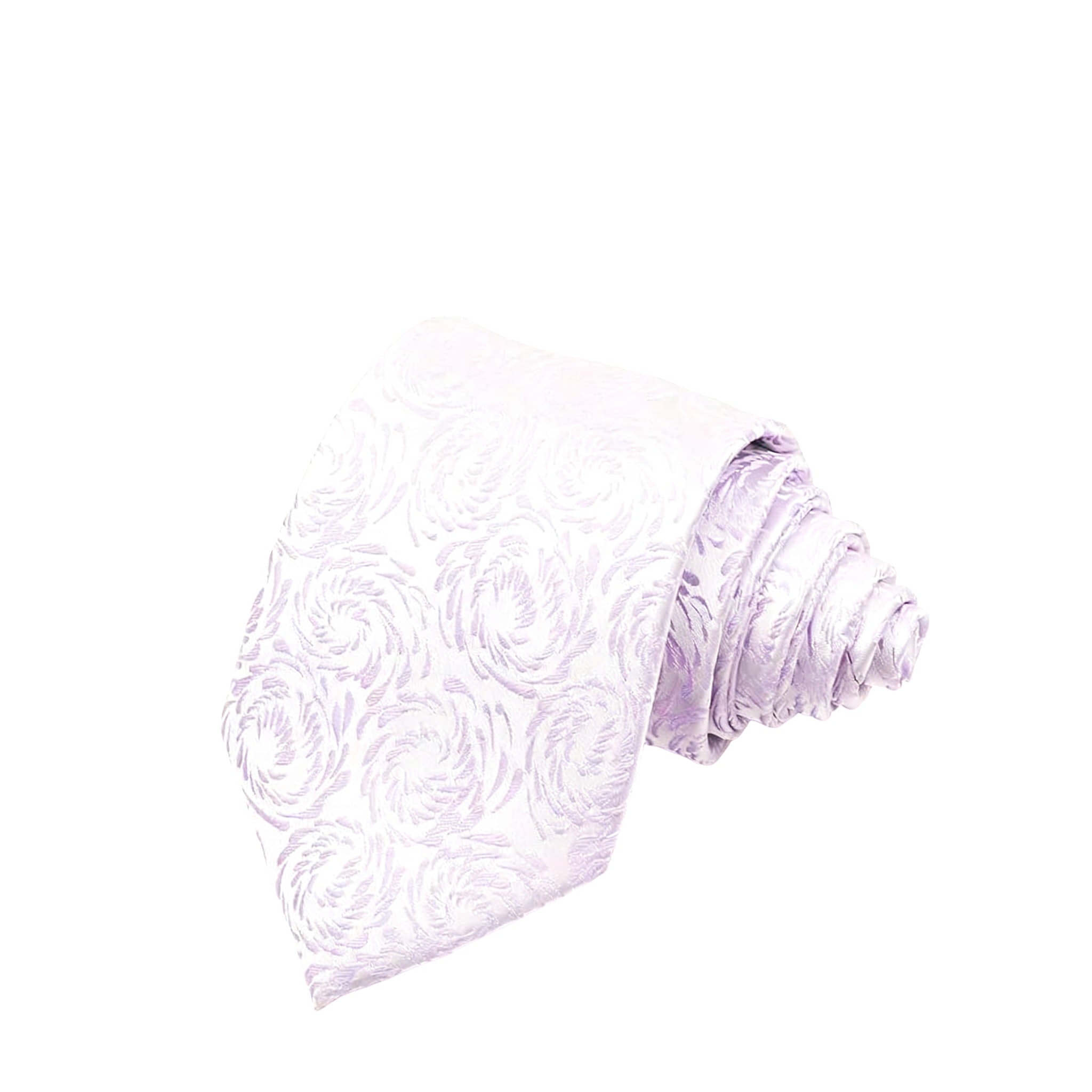 Lavender Purple Floral Necktie