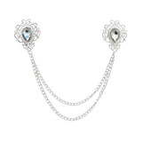 Silver Gray Rhinestone Accessorie