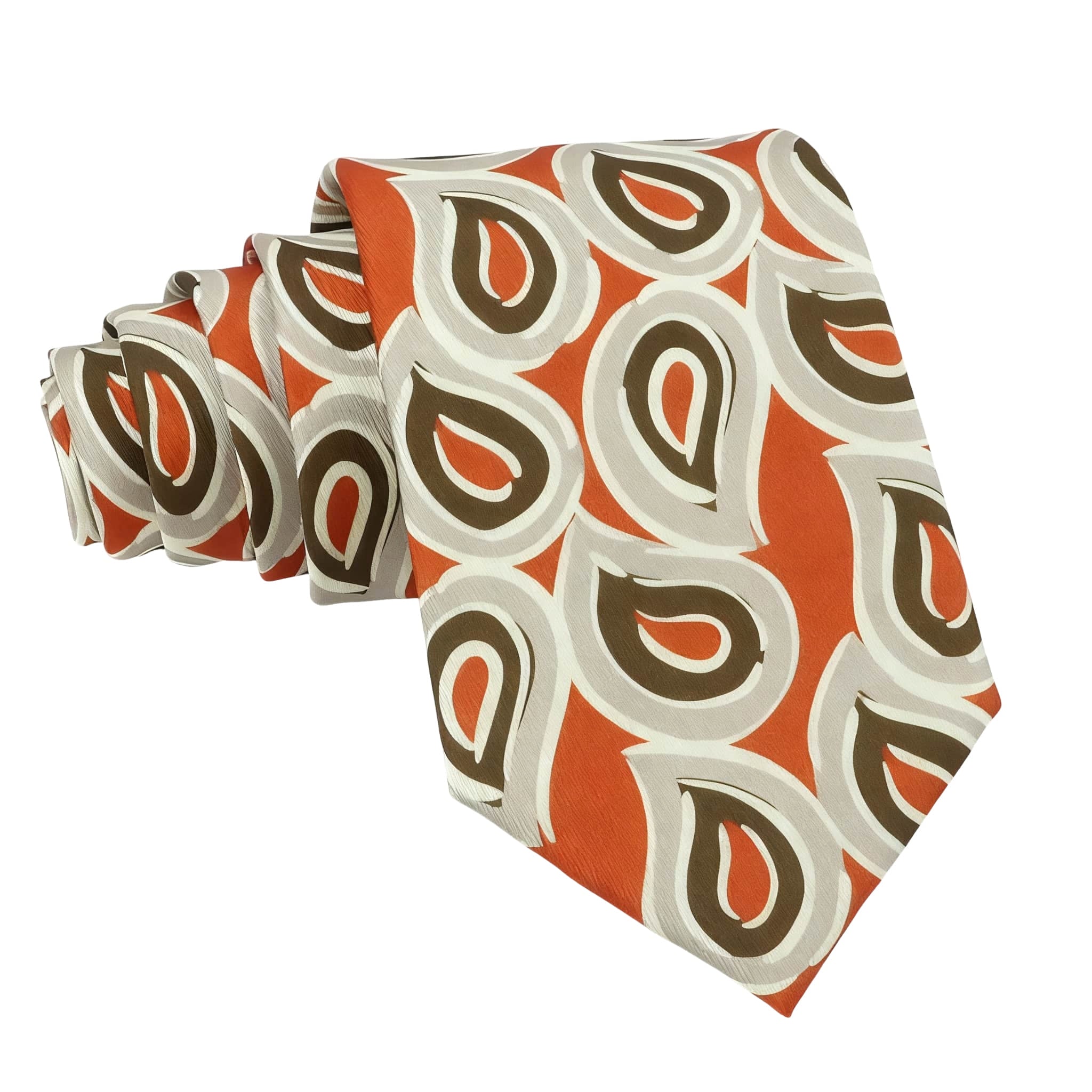 Khaki White Floral Pocket Square