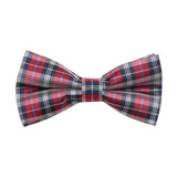 Red Blue Plaid Bowtie