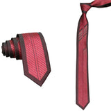 Burgundy White Dotted Necktie