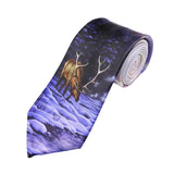 Black Brown Animal Necktie