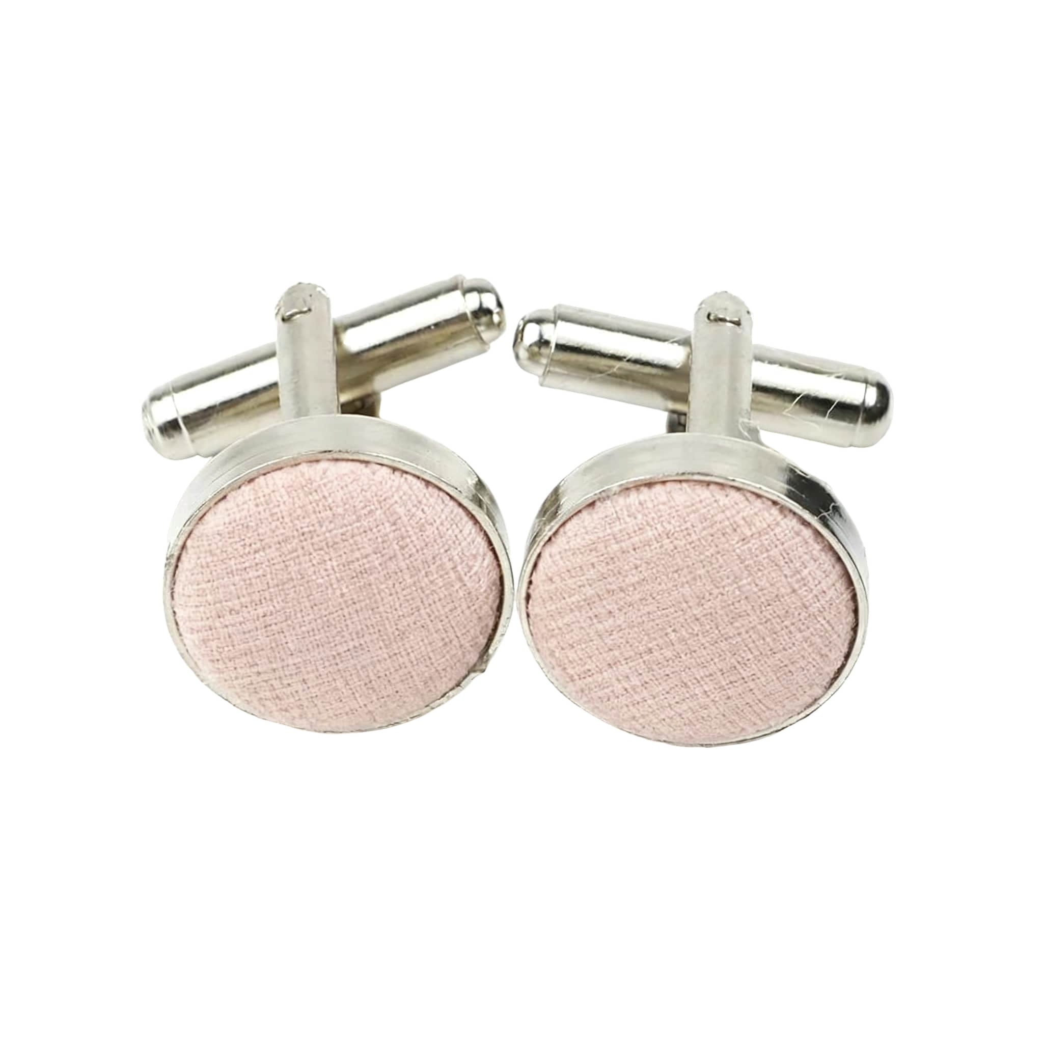 Pink Pink Woven Cufflink