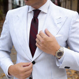 Red With Blue Plaid Necktie