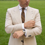 Brown With Black Plaid Stripe Necktie