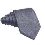 Gray Silver Textured Necktie