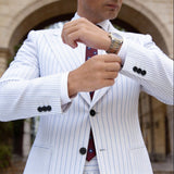 Burgundy With Blue Squares With White Dots Necktie