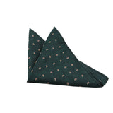 Green Red Paisley Pocket Square