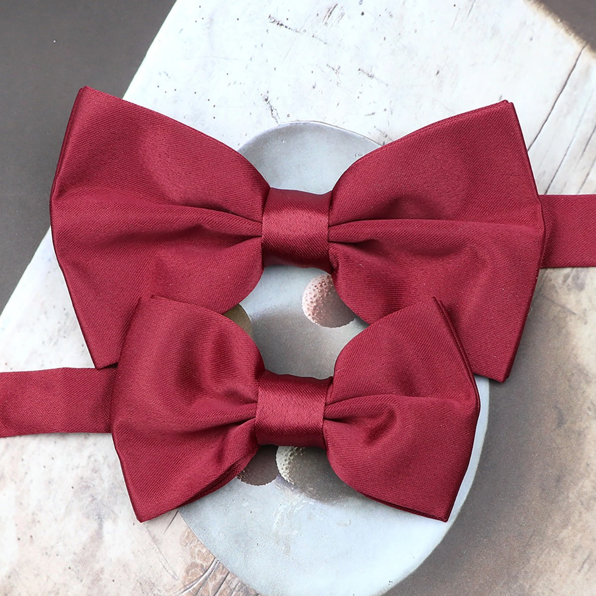 ZONFAZ Solid Color Cute Candy Bow Tie Wedding Accessories Fancy Prom Formal Bowties