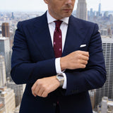 Burgundy With Pink And Blue Circles Necktie