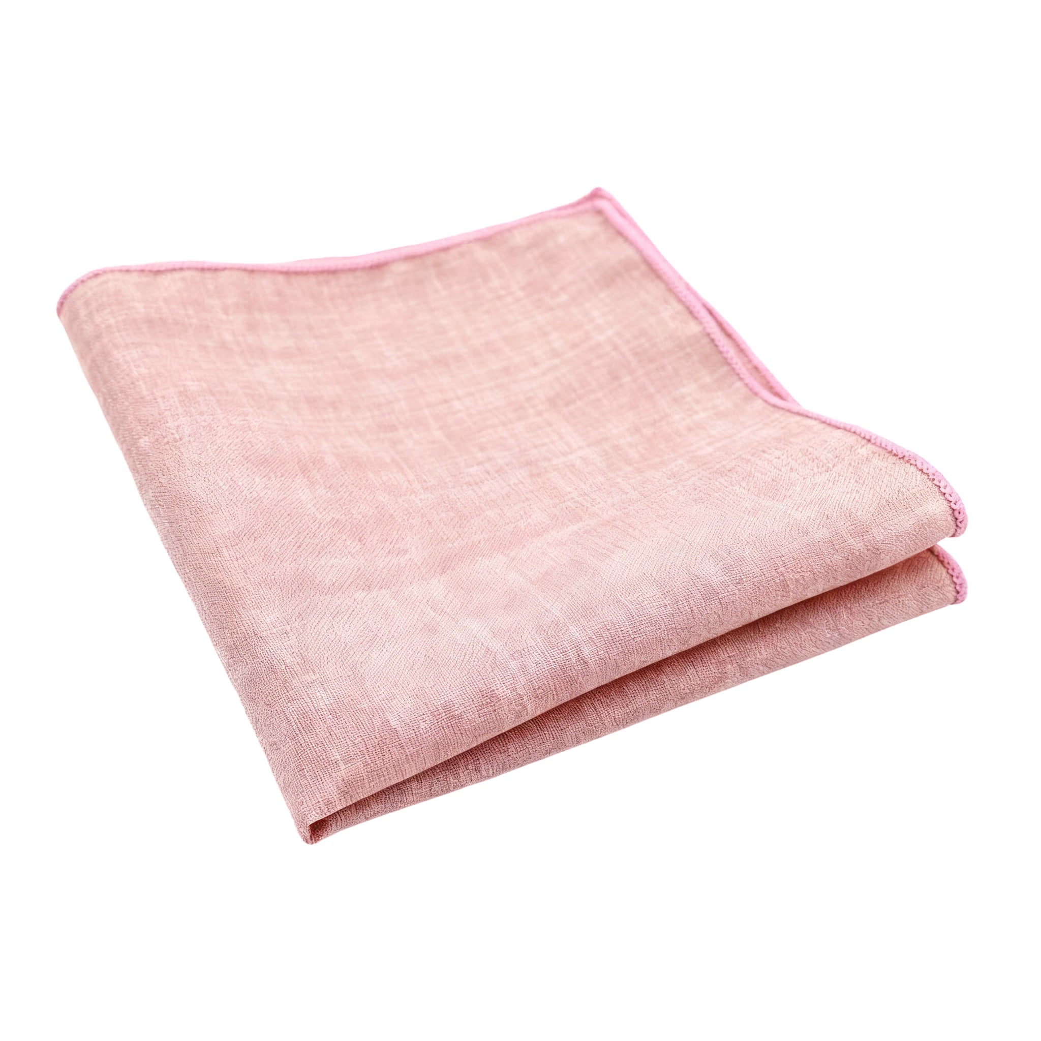 Coral Pink Solid Pocket Square
