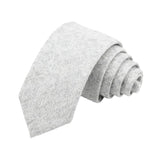 Light Gray Solid Necktie