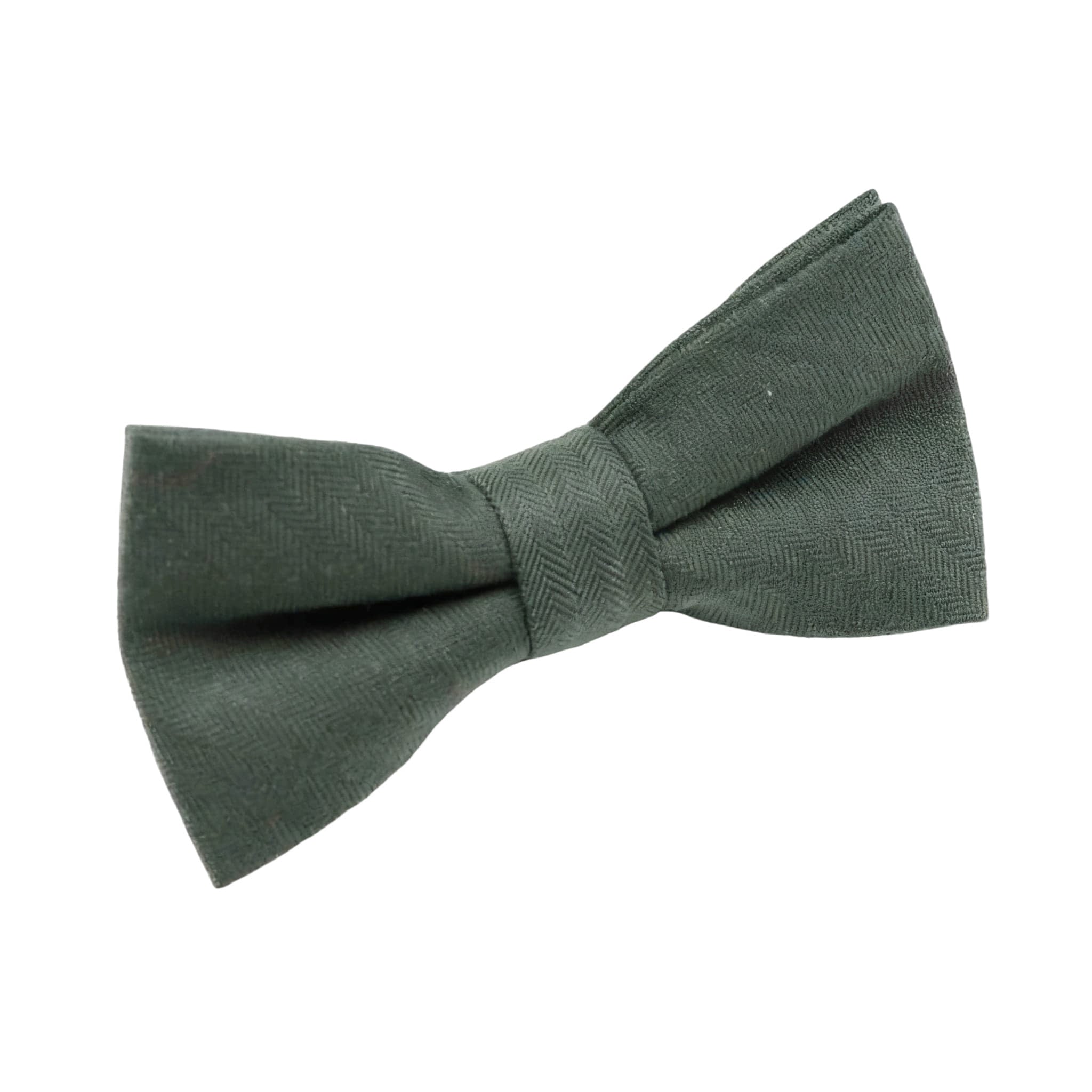 Pink Herringbone Bow Tie