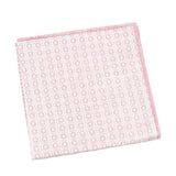 Light Pink Pink Geometric Pocket Square