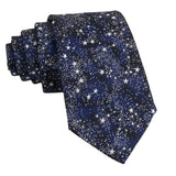 Navy Blue White Star Necktie