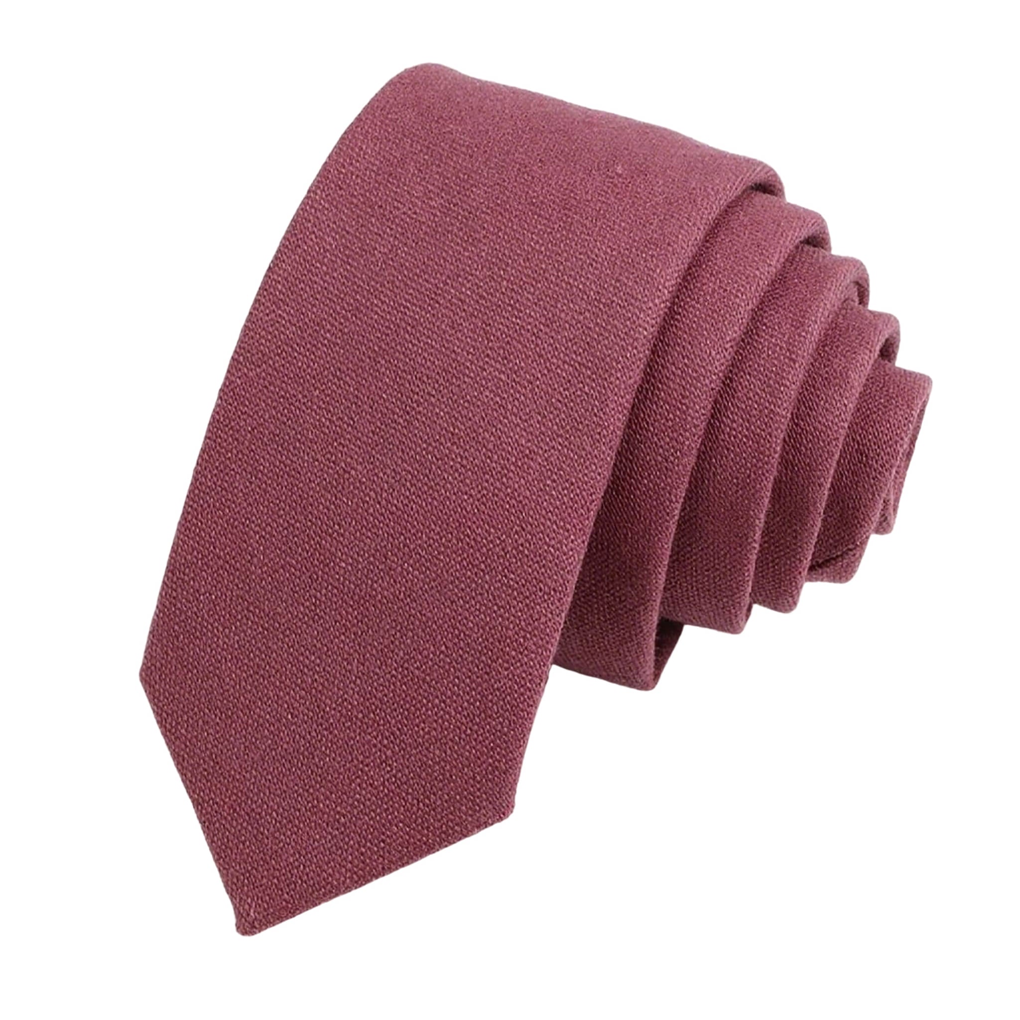 Burgundy Solid Necktie