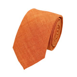 Orange Brown Textured Necktie