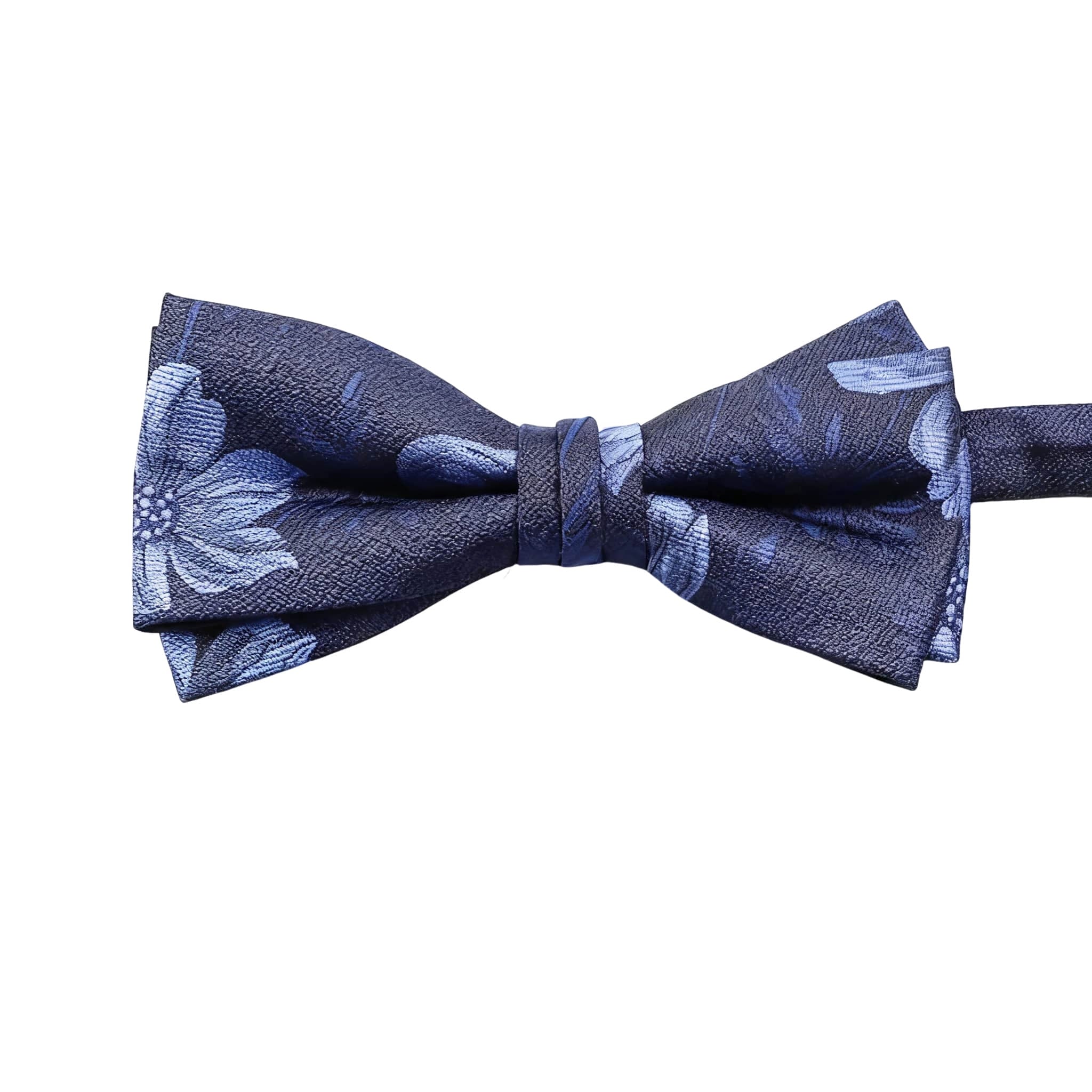 Navy Blue Blue Floral Bowtie