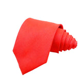 Red with White Dotted Necktie