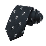 Black White Skull Necktie
