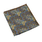 Purple Gold Paisley Pocket Square