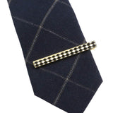Gold Black Lattice Tie Bar