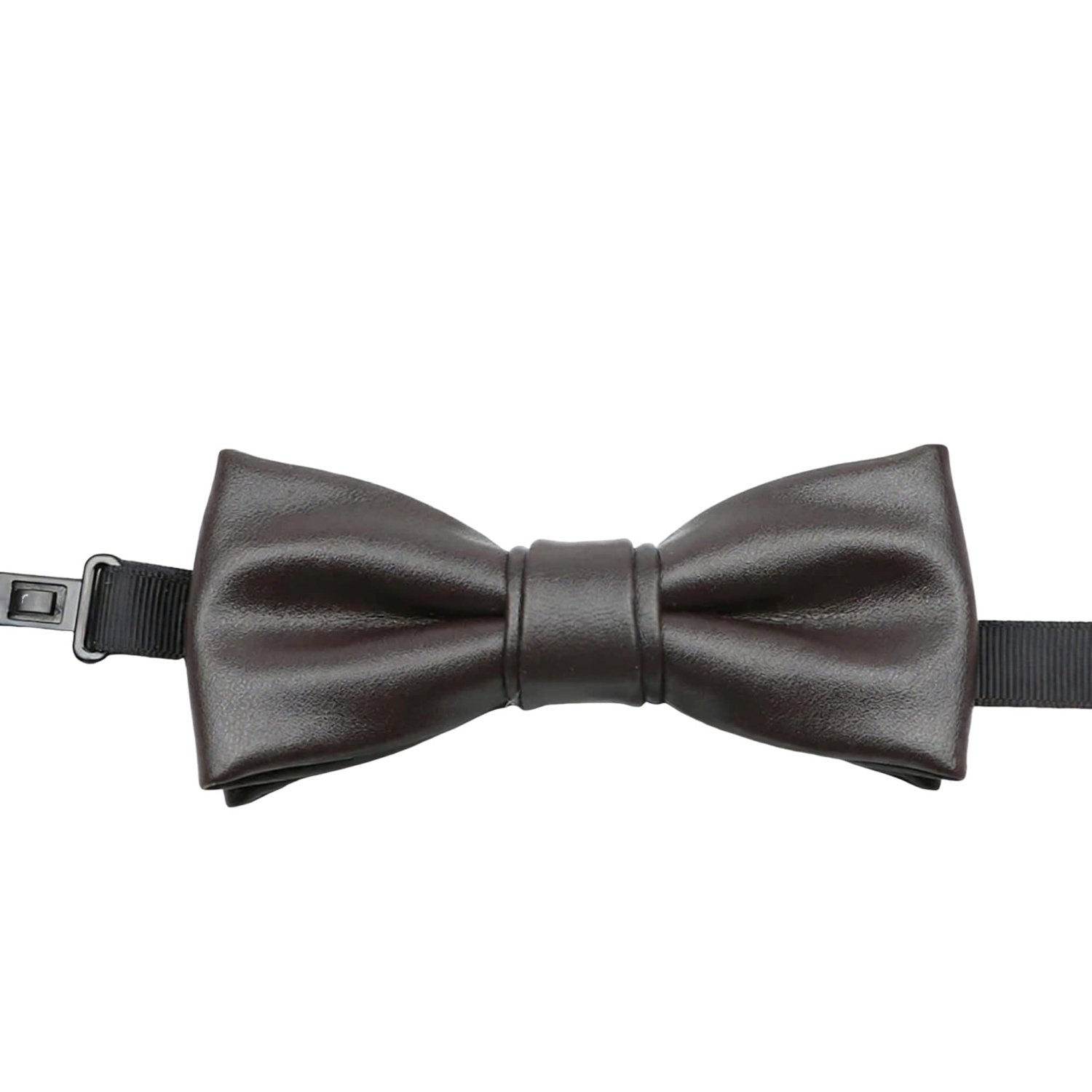 Dark Brown with Leather Texture Bowtie