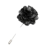 Black Gray Woven Lapel Pin