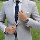 Burgundy With White Polka Dots Necktie