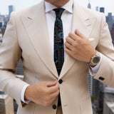 Black with Teal Paisley Necktie