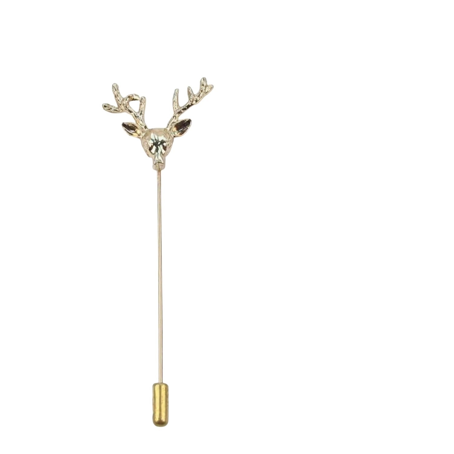 Gold Deer Lapel Pin