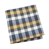 Gray Yellow Plaid Pocket Square
